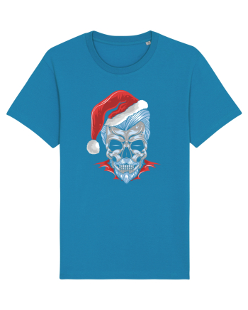 Xmas Skull Joker Beard Santa Azur