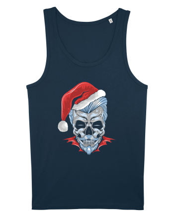Xmas Skull Joker Beard Santa Navy