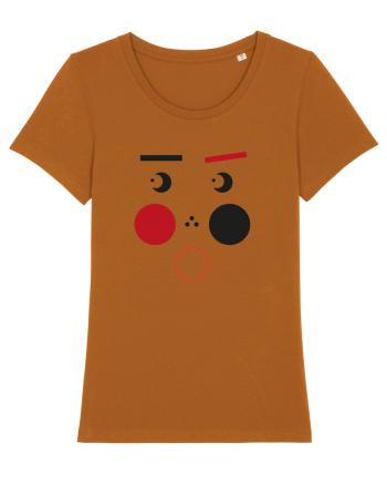 Scared Face Design Roasted Orange