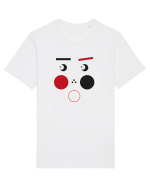 Scared Face Design Tricou mânecă scurtă Unisex Rocker
