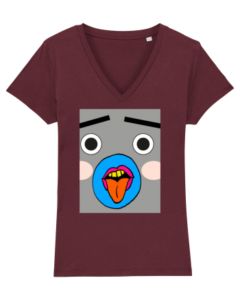 Funky Monkey Design Burgundy