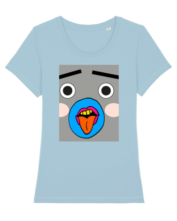 Funky Monkey Design Sky Blue