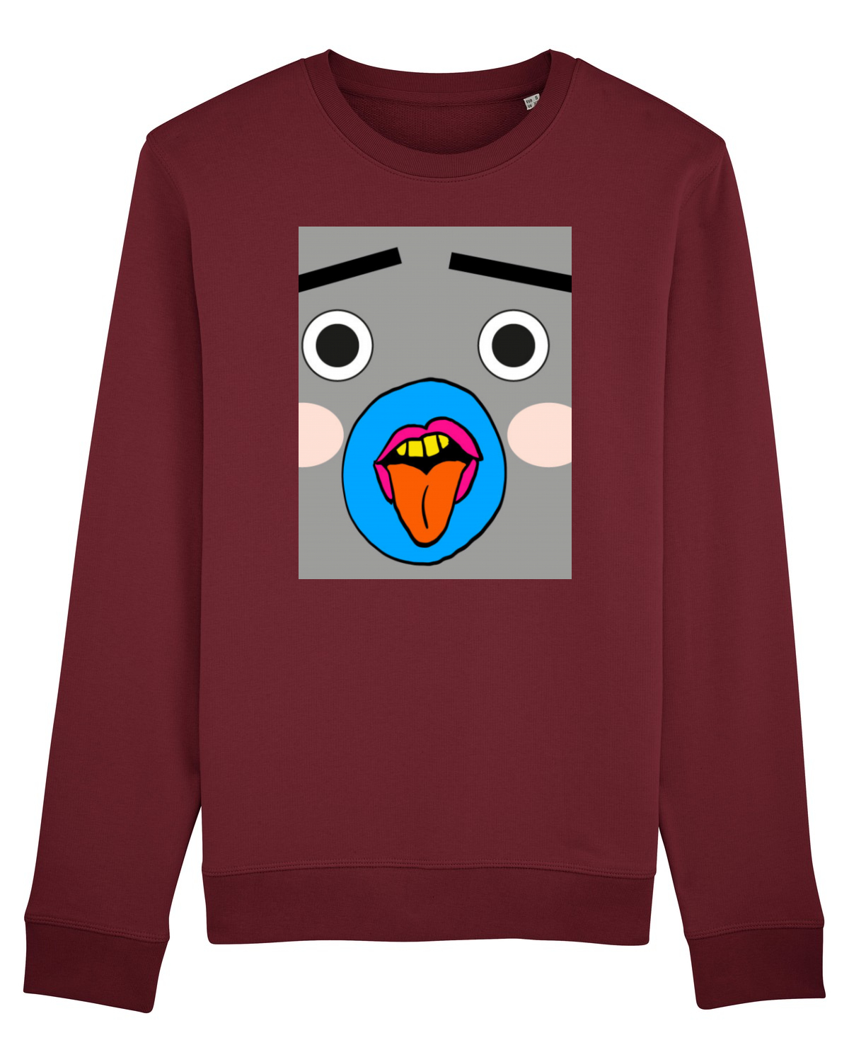 Bluză mânecă lungă Unisex Rise Burgundy