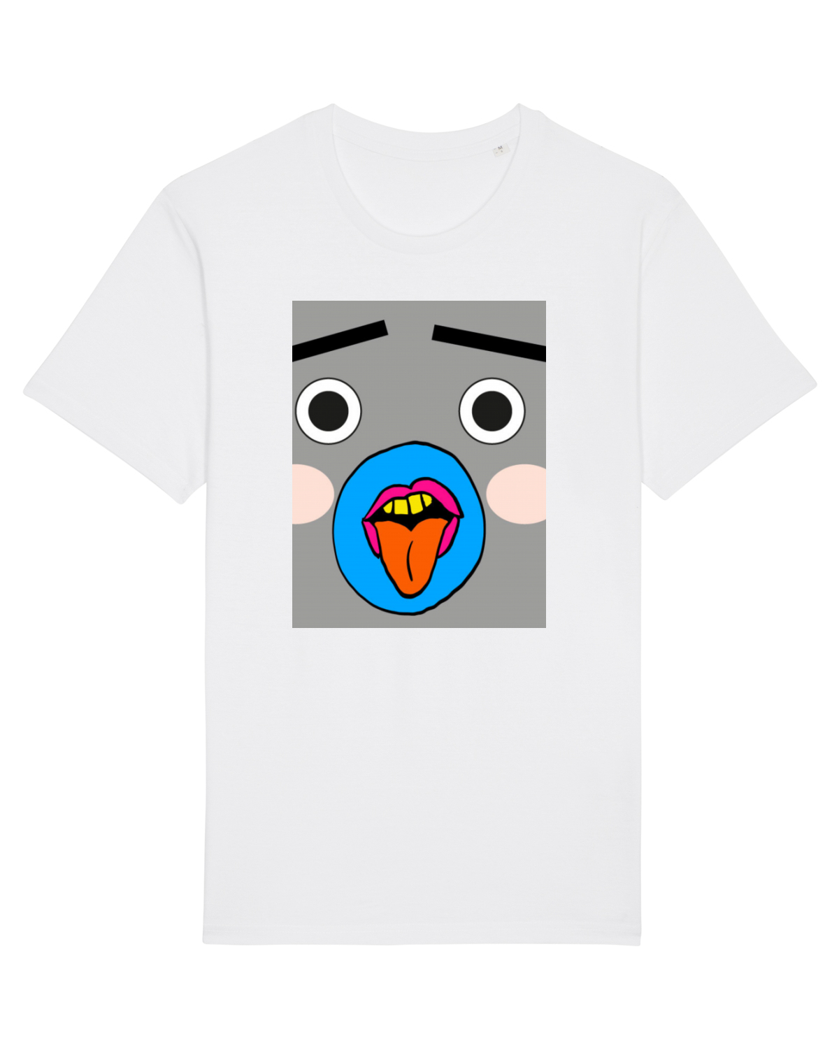 Tricou mânecă scurtă Unisex Rocker White