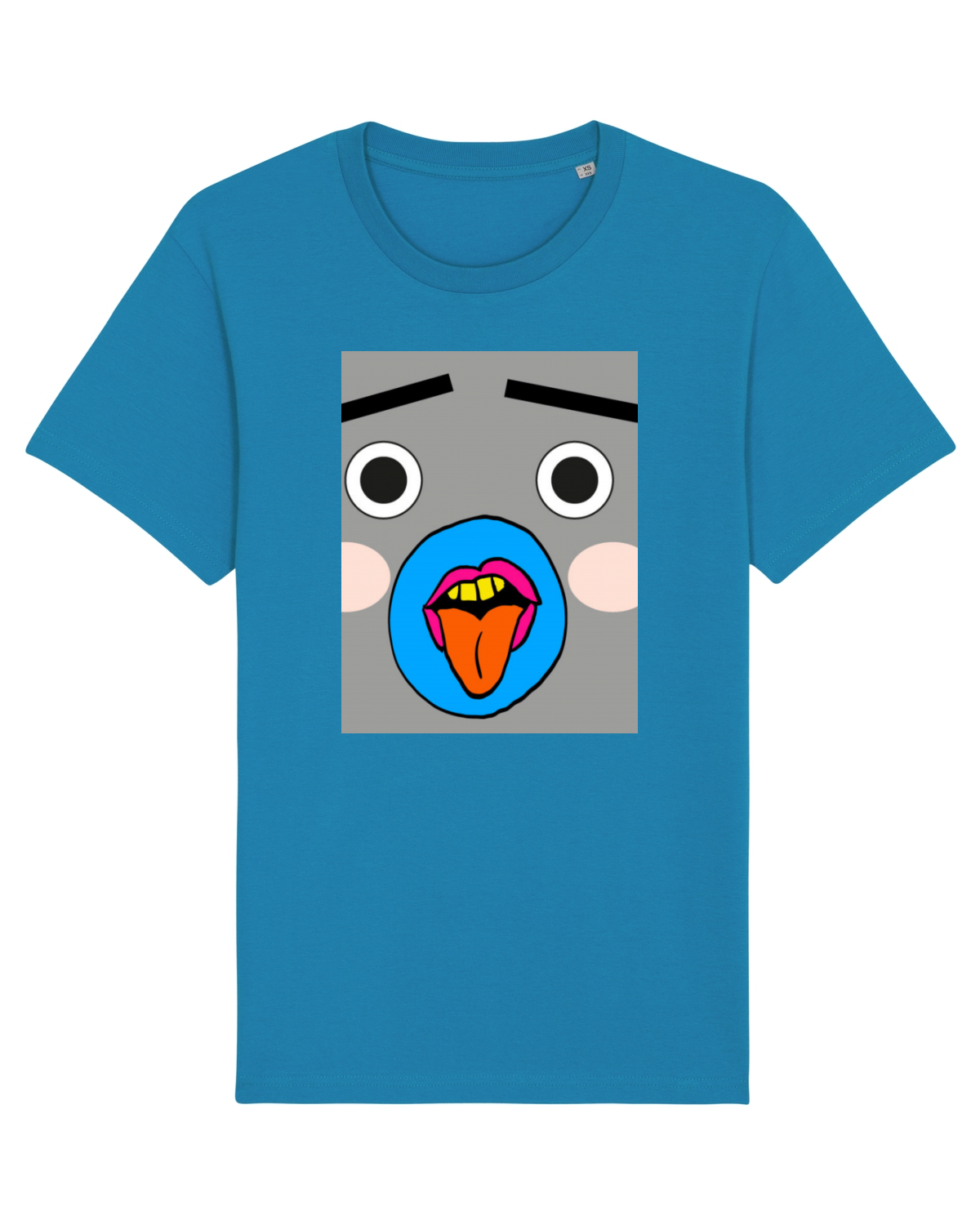 Tricou mânecă scurtă Unisex Rocker Azur