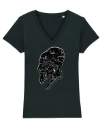 Decebal Tricou mânecă scurtă guler V Damă Evoker