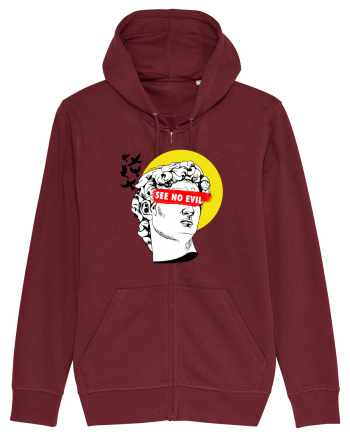 see no evil Burgundy