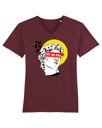 see no evil Burgundy