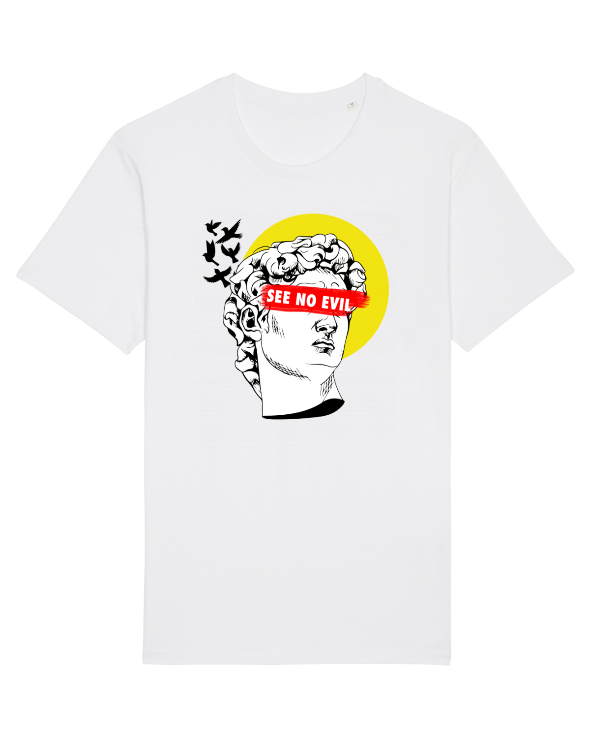 Tricou mânecă scurtă Unisex Rocker White