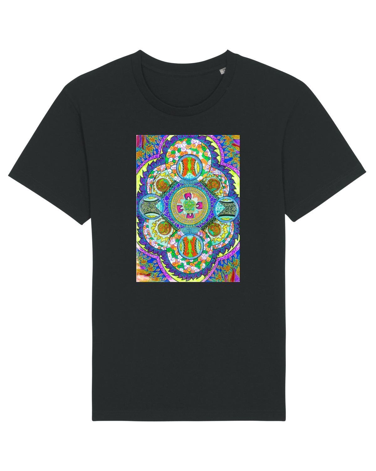 Tricou mânecă scurtă Unisex Rocker Black