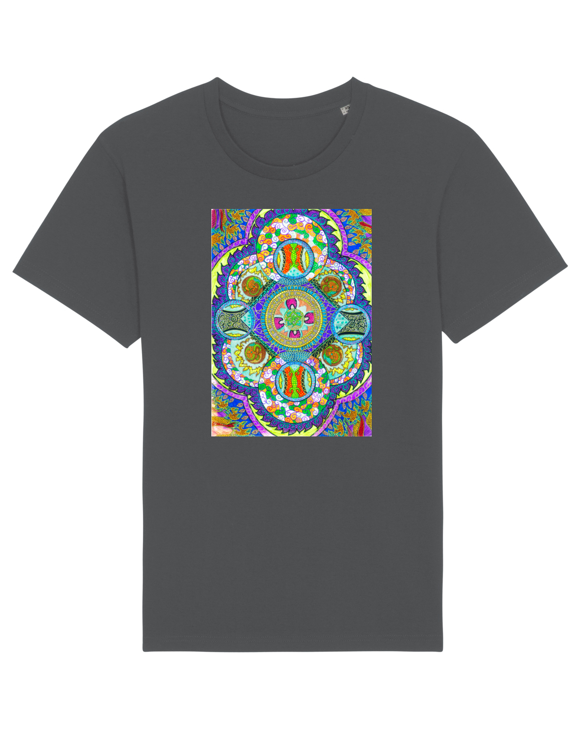 Tricou mânecă scurtă Unisex Rocker Anthracite