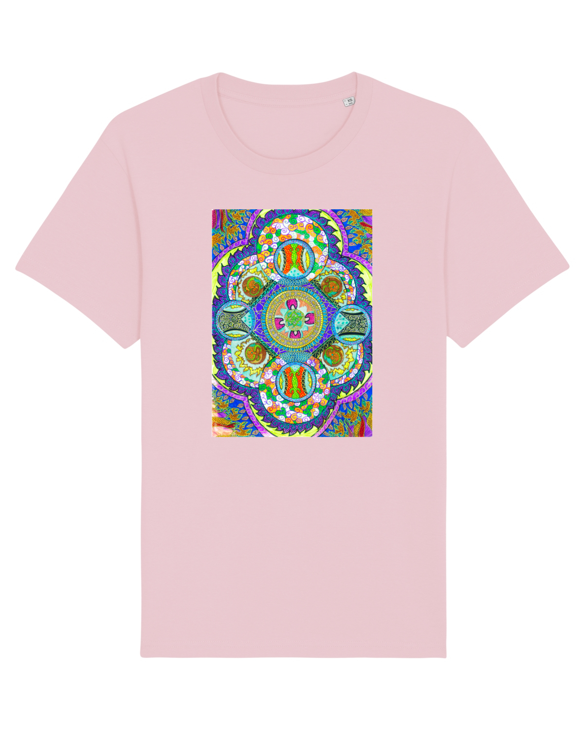 Tricou mânecă scurtă Unisex Rocker Cotton Pink