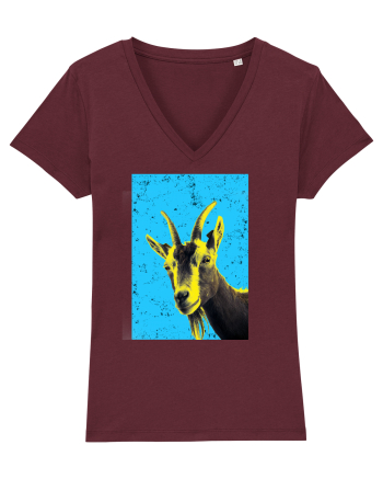 neon goat #1 Burgundy