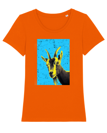 neon goat #1 Bright Orange