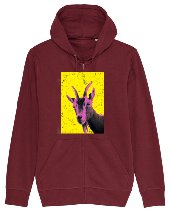 neon goat #2 Burgundy