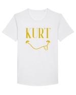 Kurt Cobain Nirvana Tricou mânecă scurtă guler larg Bărbat Skater