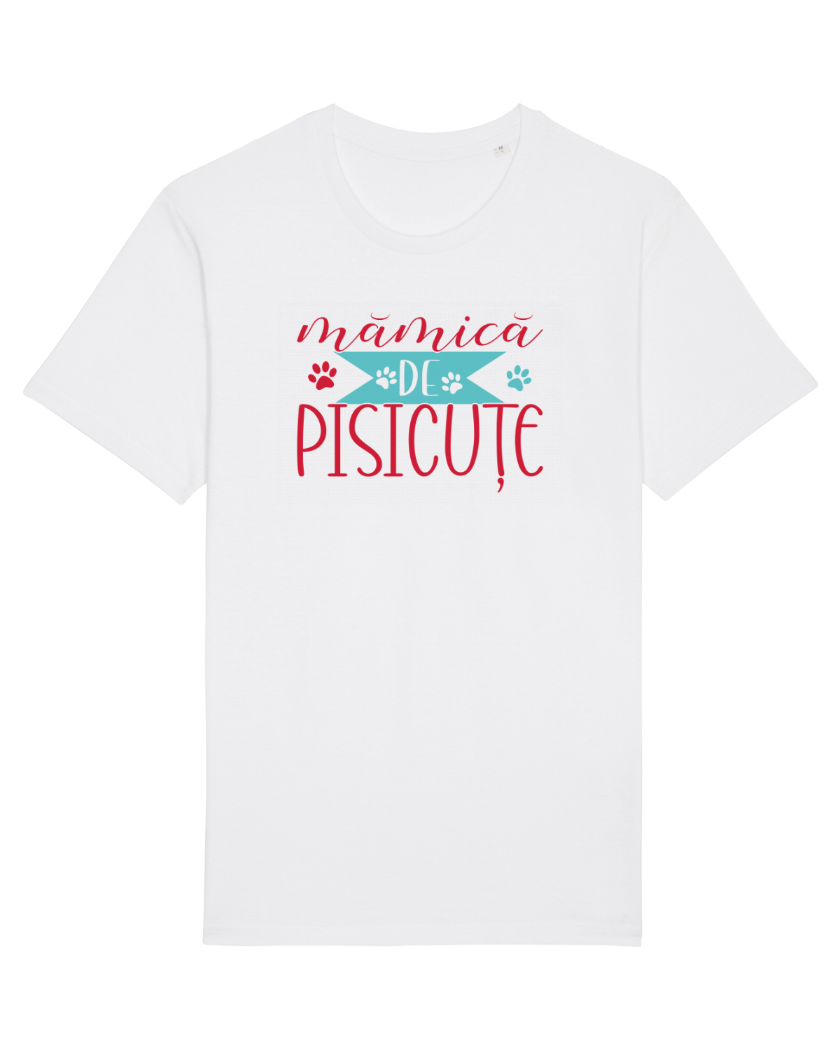 Tricou mânecă scurtă Unisex Rocker White
