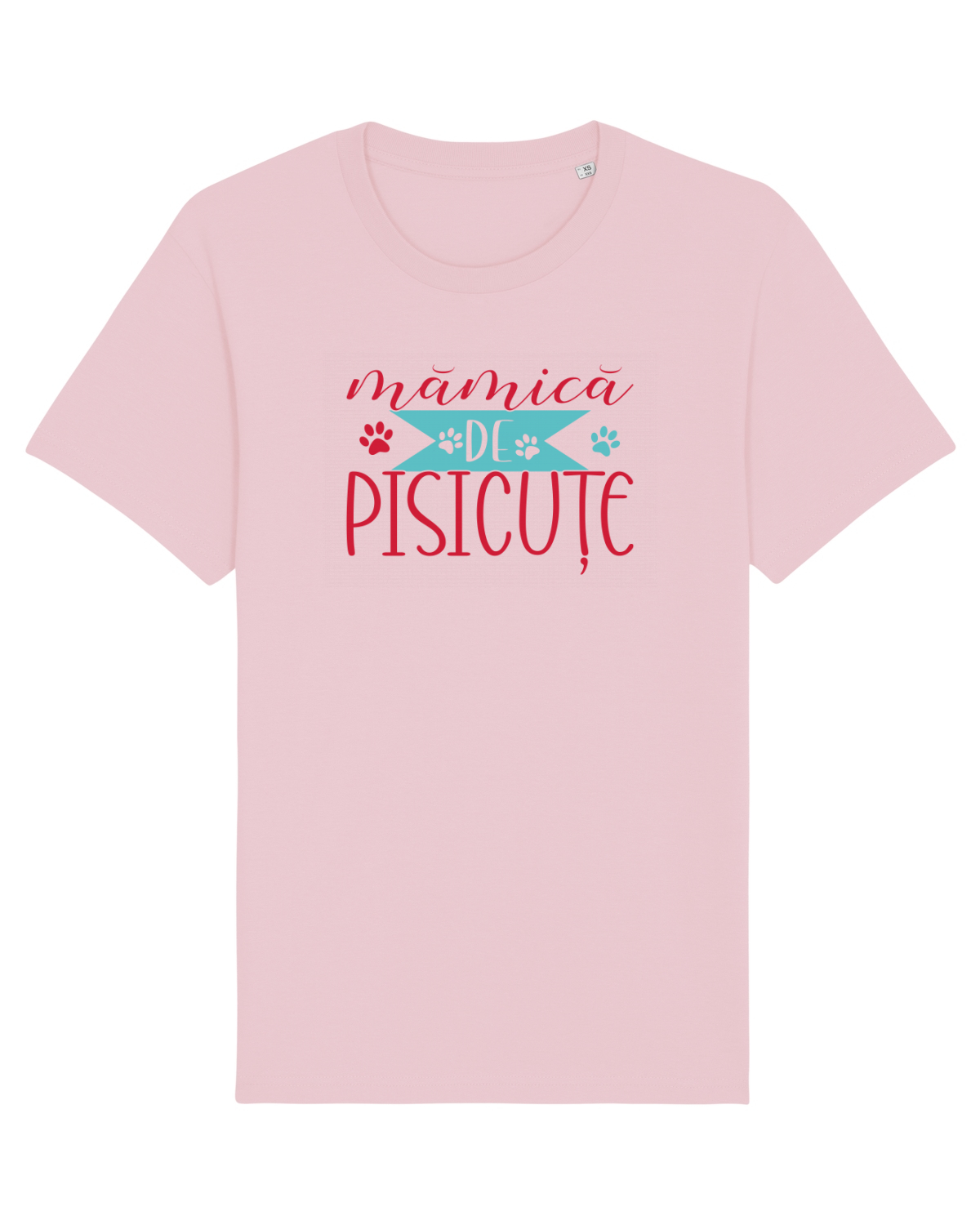 Tricou mânecă scurtă Unisex Rocker Cotton Pink