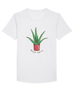 Planta Aloe Vera Tricou mânecă scurtă guler larg Bărbat Skater