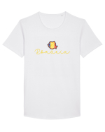 Romania Harta Tricolora Tricou mânecă scurtă guler larg Bărbat Skater