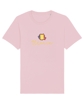 Oltenia Romania Harta Tricolora Cotton Pink