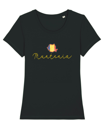Muntenia Romania Harta Tricolora Black