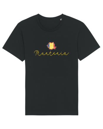 Muntenia Romania Harta Tricolora Black