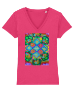 Loc numit acasa Tricou mânecă scurtă guler V Damă Evoker