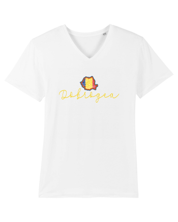 Dobrogea Romania Harta Tricolora White