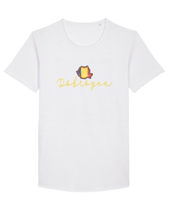 Dobrogea Romania Harta Tricolora White
