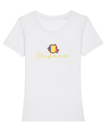 Crisana Romania Harta Tricolora White