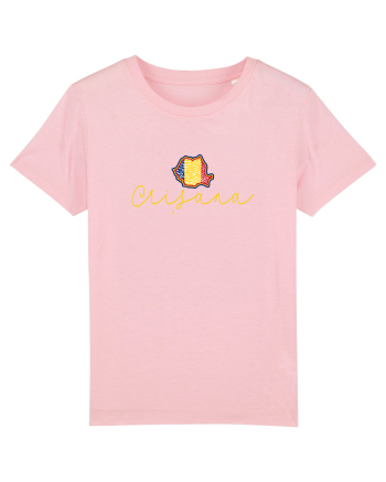 Crisana Romania Harta Tricolora Cotton Pink