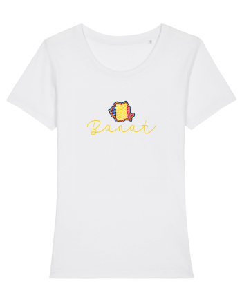 Banat Romania Harta Tricolora White
