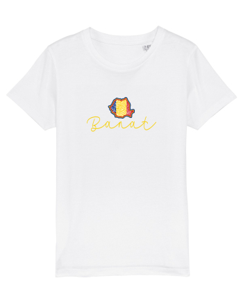 Banat Romania Harta Tricolora White