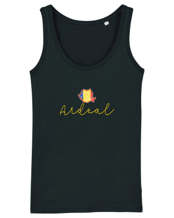 Ardeal Romania Harta Tricolora Black