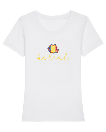 Ardeal Romania Harta Tricolora White