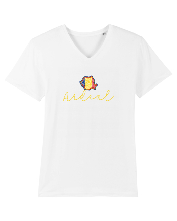 Ardeal Romania Harta Tricolora White