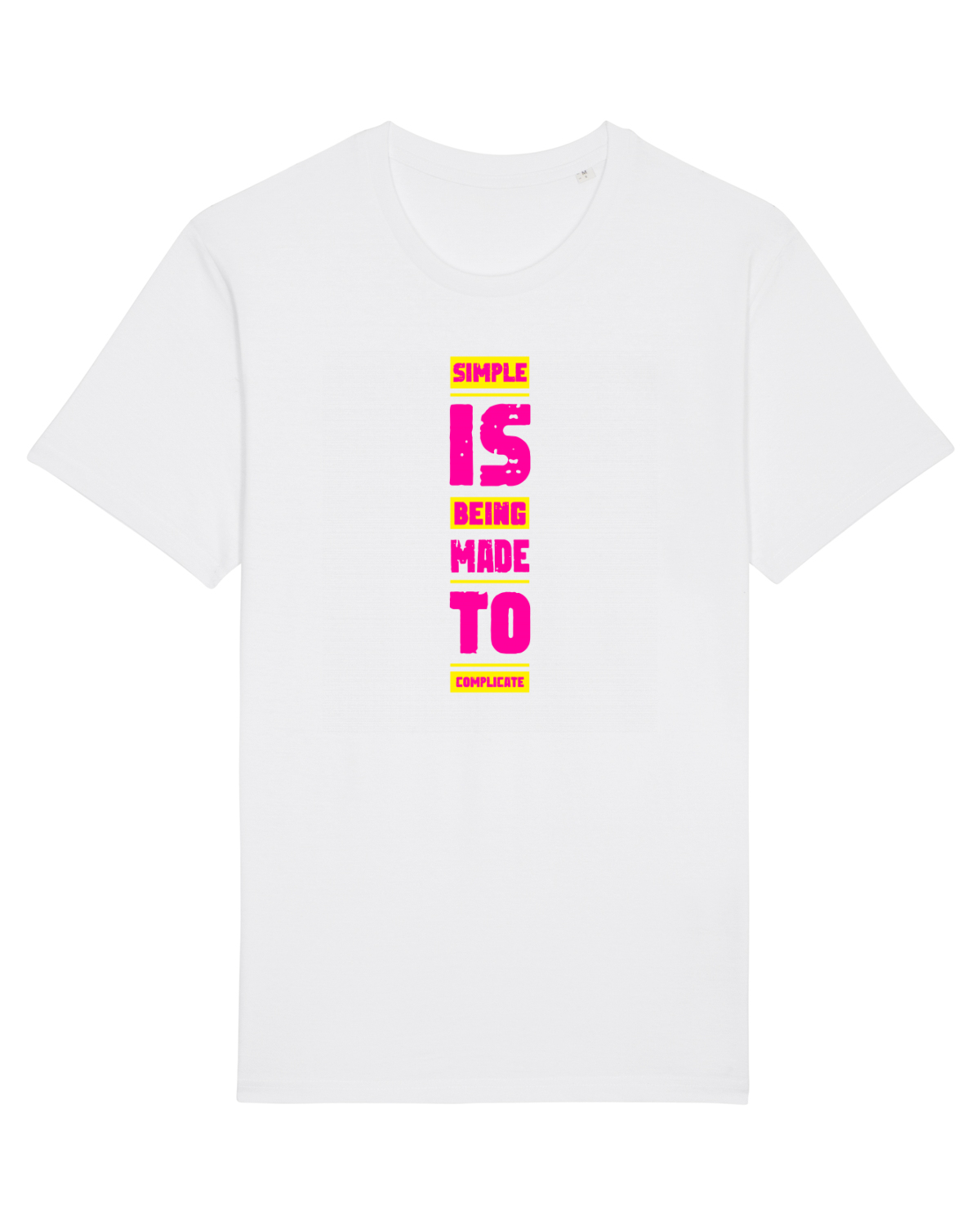 Tricou mânecă scurtă Unisex Rocker White