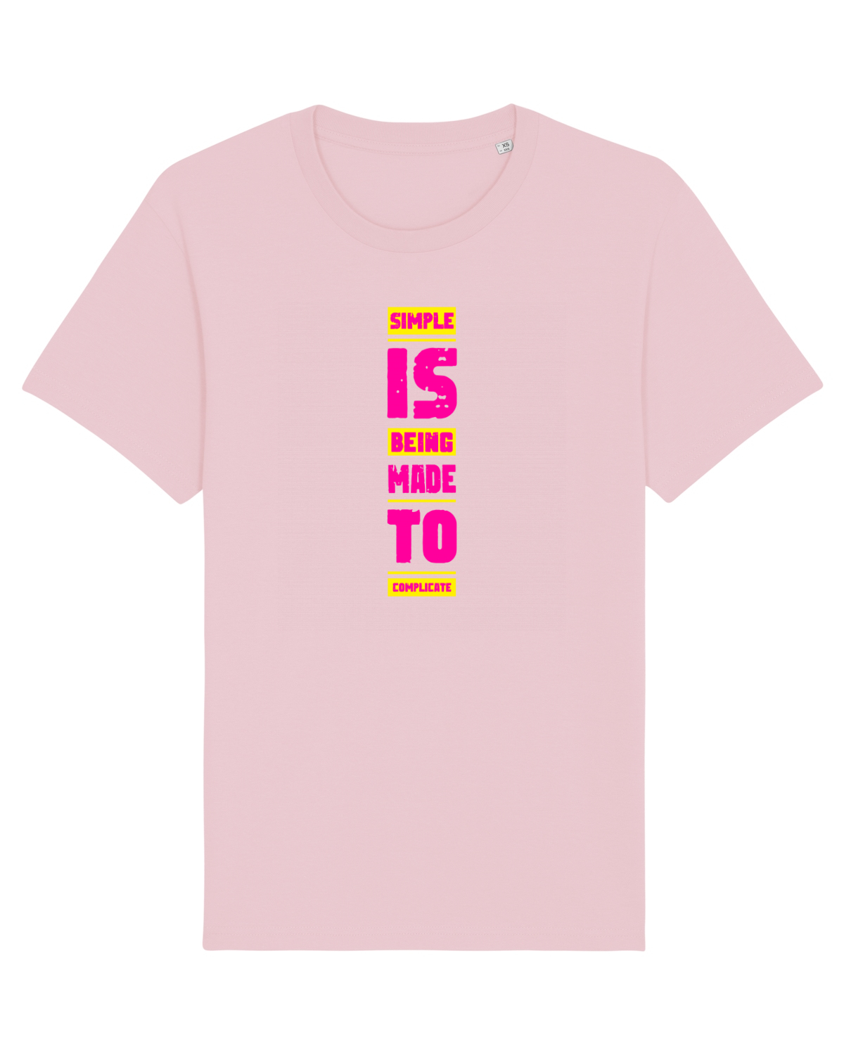 Tricou mânecă scurtă Unisex Rocker Cotton Pink