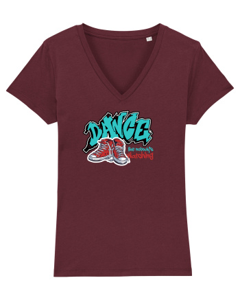 dance shoes Burgundy