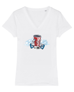 j-coke Tricou mânecă scurtă guler V Damă Evoker