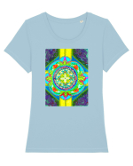 Sabie si scut Tricou mânecă scurtă guler larg fitted Damă Expresser