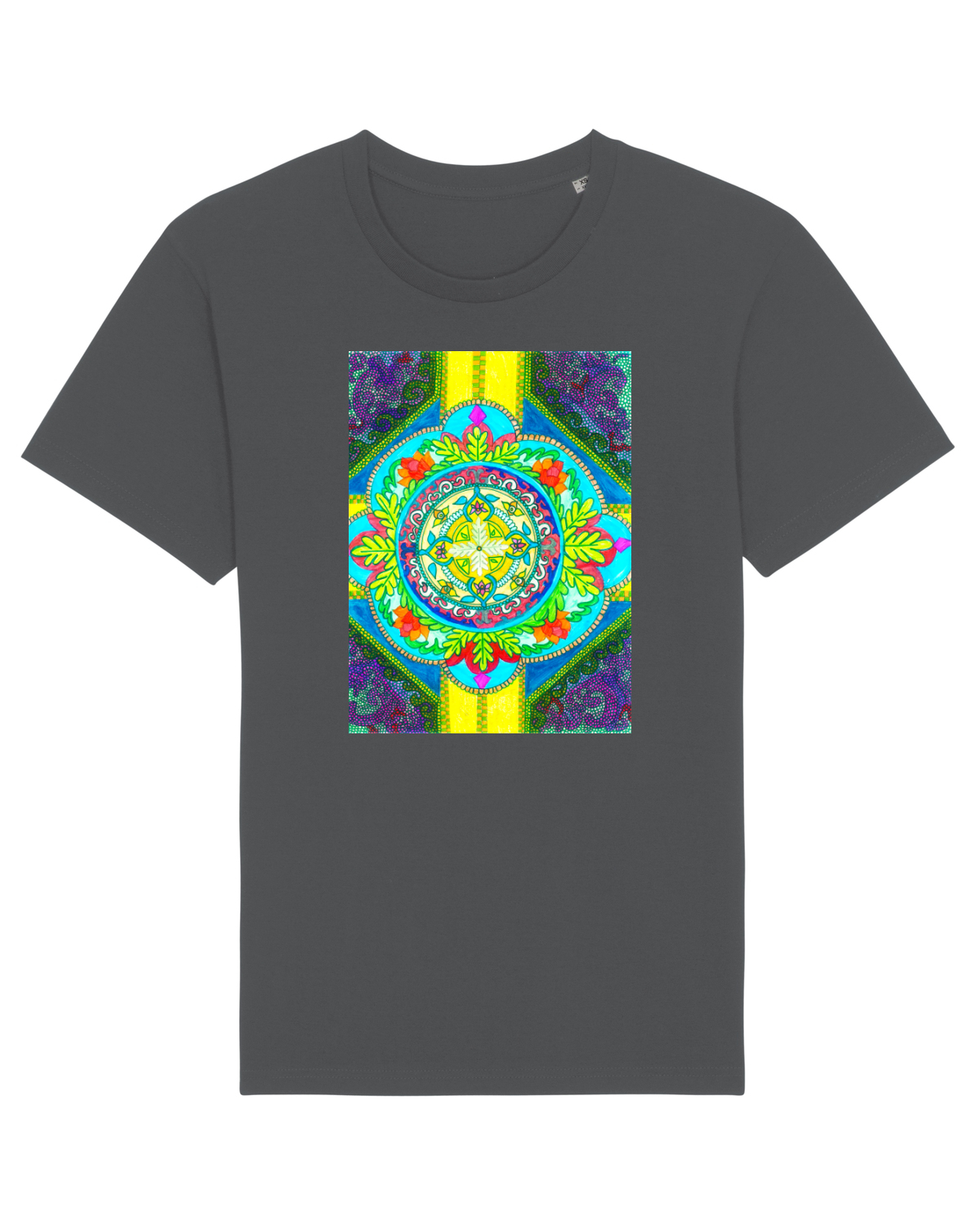 Tricou mânecă scurtă Unisex Rocker Anthracite