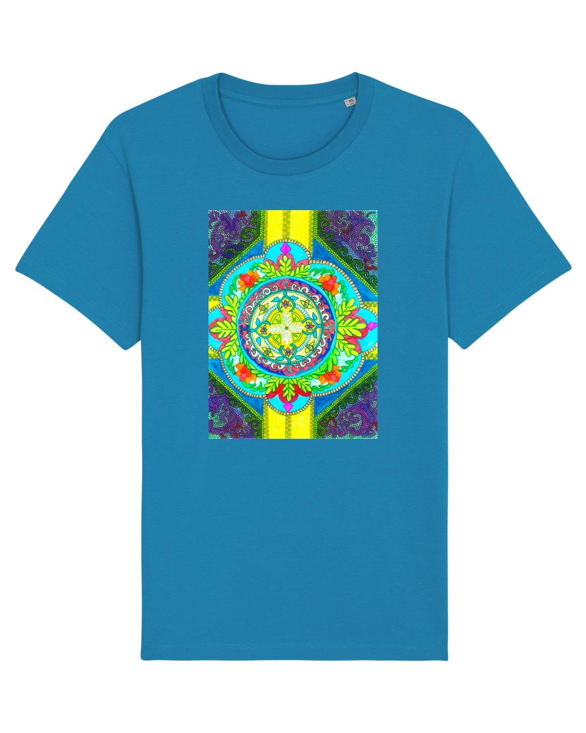 Tricou mânecă scurtă Unisex Rocker Azur
