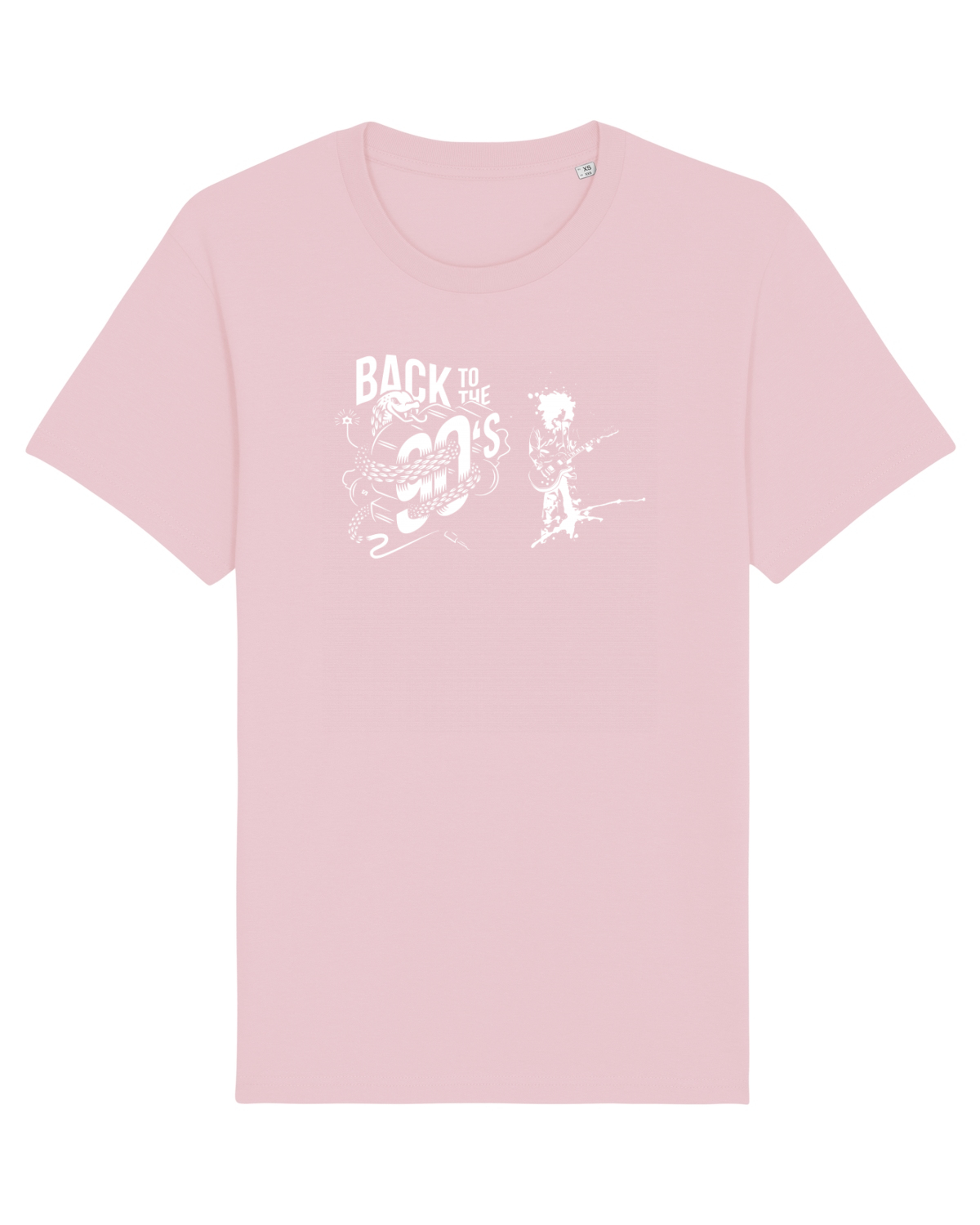 Tricou mânecă scurtă Unisex Rocker Cotton Pink