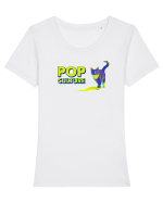 pop-cat Tricou mânecă scurtă guler larg fitted Damă Expresser