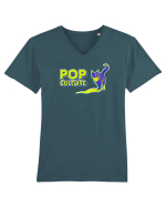 pop-cat Tricou mânecă scurtă guler V Bărbat Presenter
