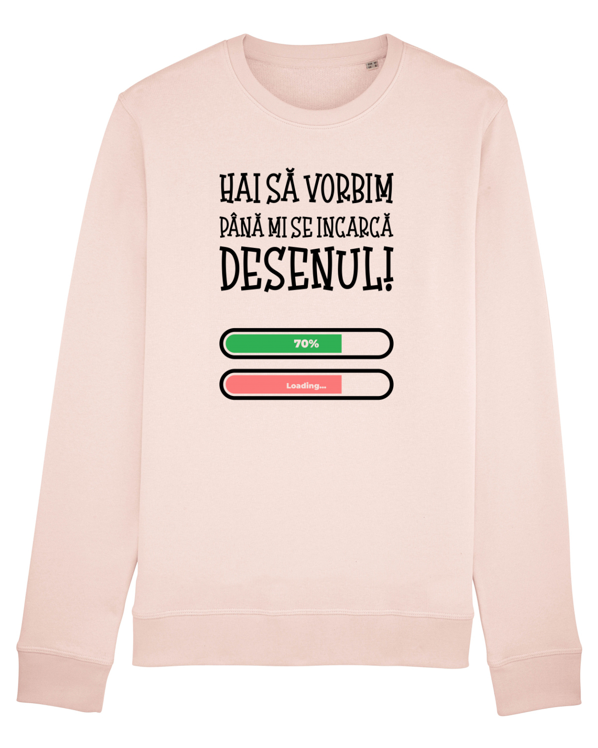 Bluză mânecă lungă Unisex Rise Candy Pink