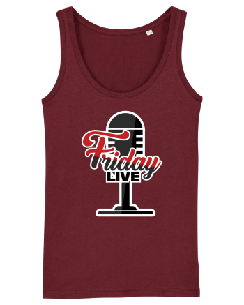 Friday Live microphone Burgundy