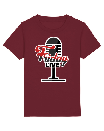 Friday Live microphone Burgundy